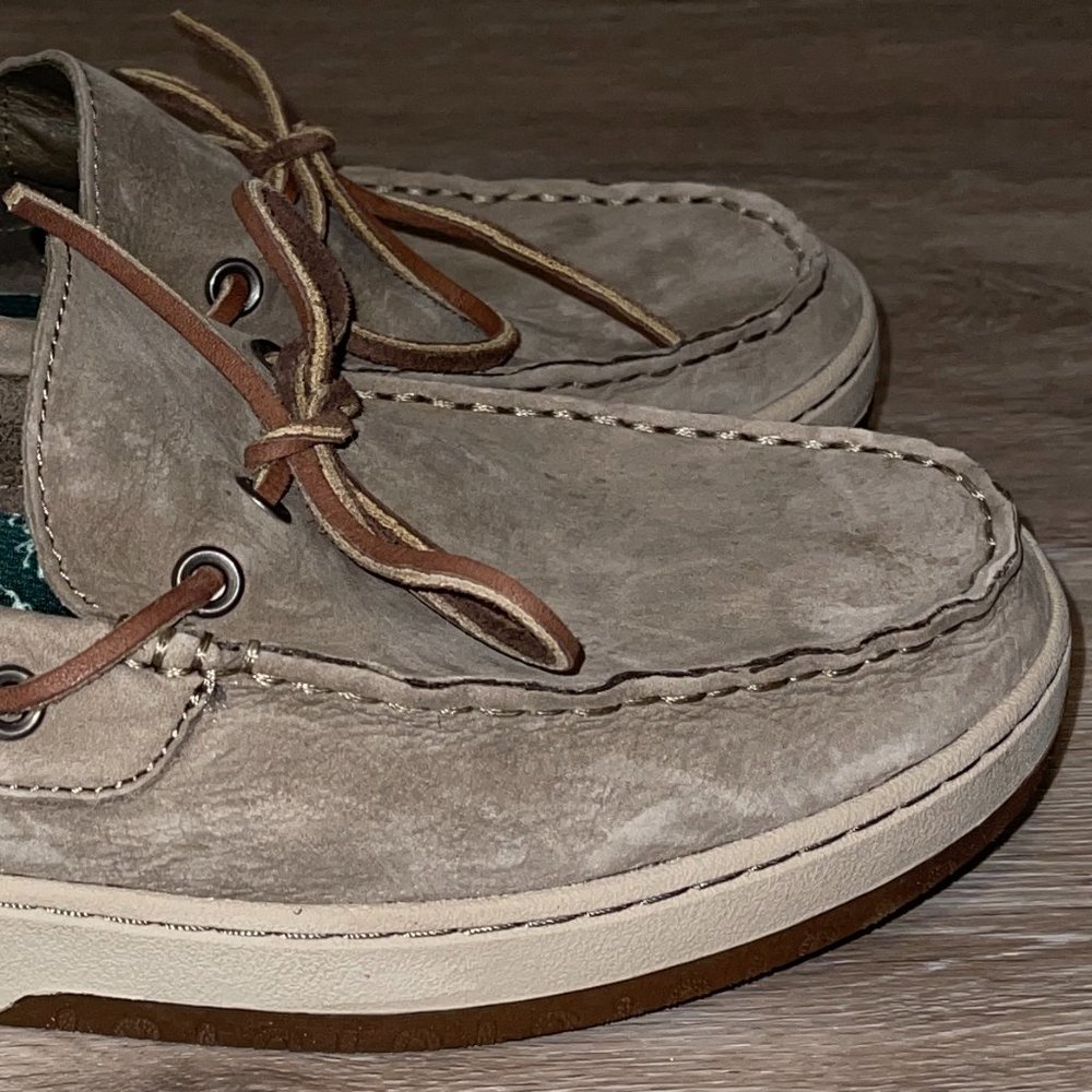 L.L. BEAN MEN'S CAMPSIDE LEATHER BOAT / DOCK SHOES SIZE 13 - Picture 14 of 15